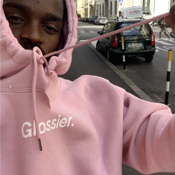 Glossier Tops - NWT Glossier Original Pink Hoodie/ Small